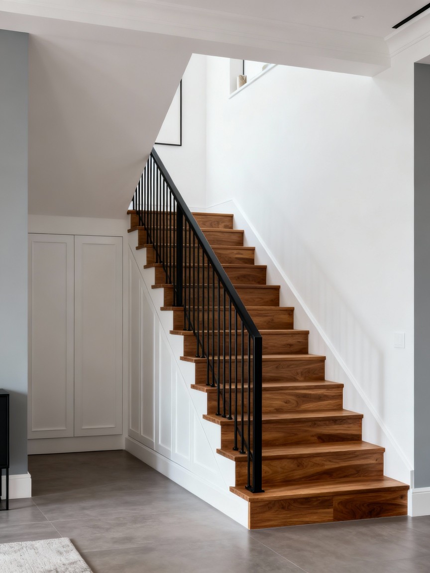 直跑楼梯示意图