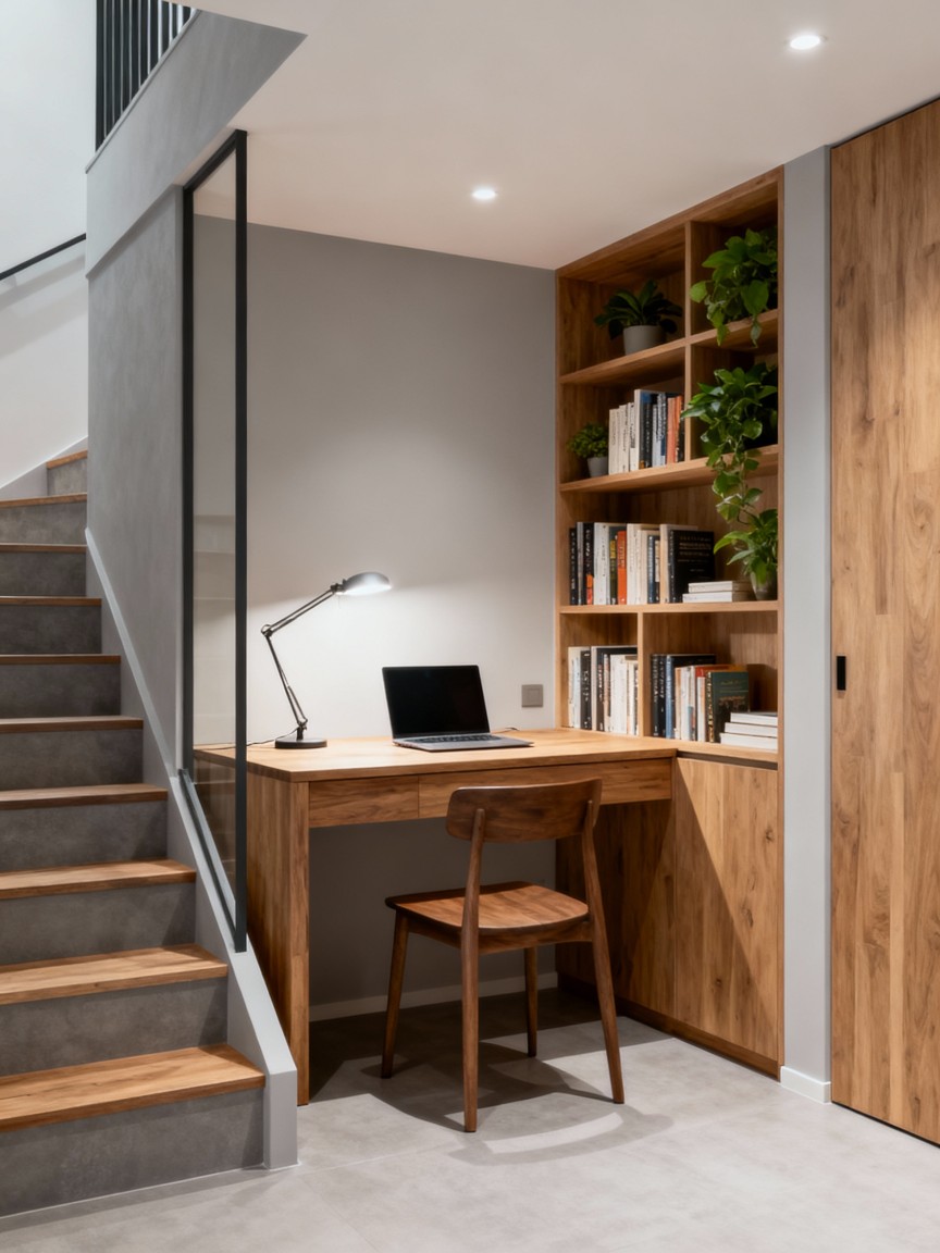 工作区与楼梯组合空间