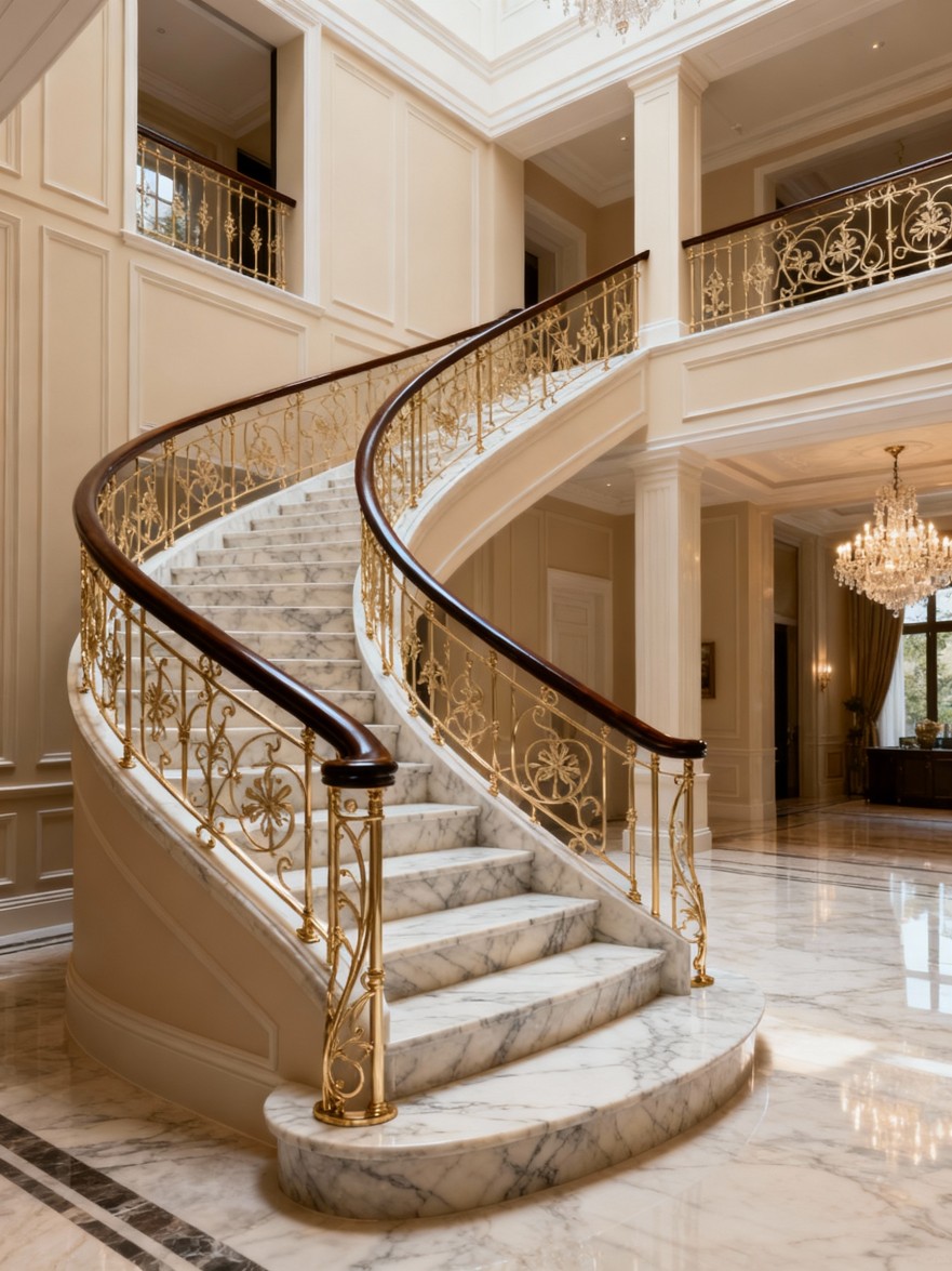 法式欧式风格楼梯效果图